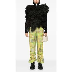 Collina Strada -Dante graphic print trousers / L / Lime /NWT